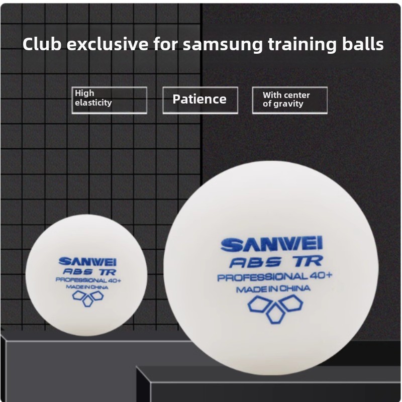 Table Tennis Olympics - 100個入り サンウェイ新素材プラスチック卓球ボール ピンポンラケットボール ABS 40+ ロボット用