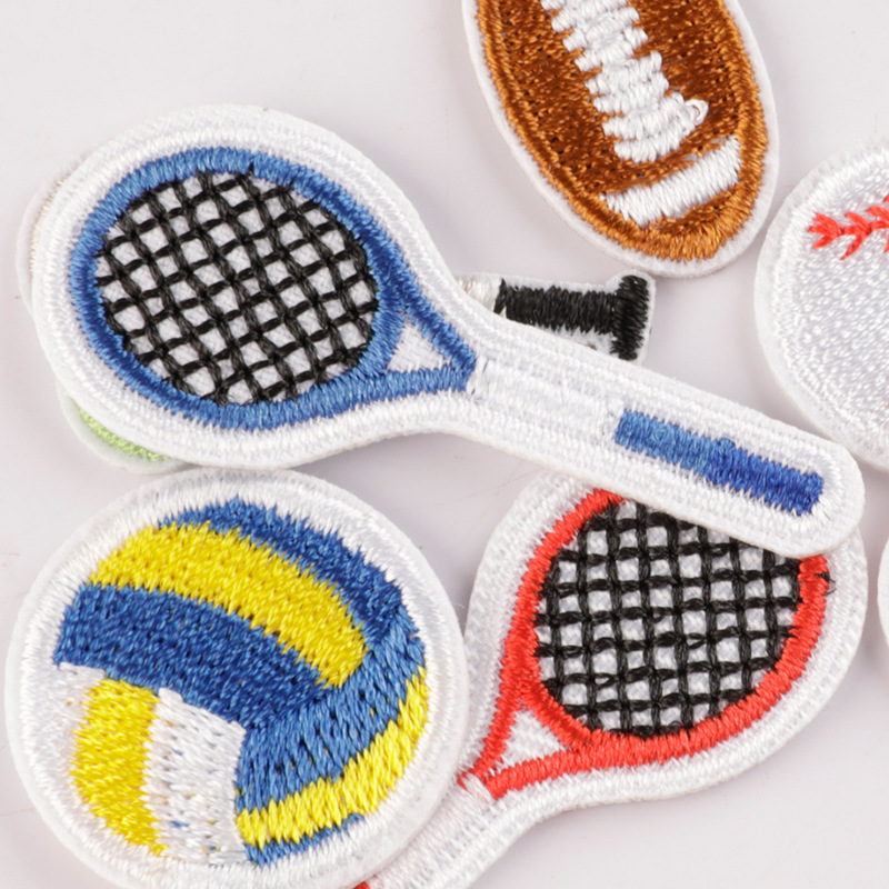 100 ピース/ロットクリエイティブ刺繍パッチスポーツボール - Table Tennis Olympics のレビューと価格