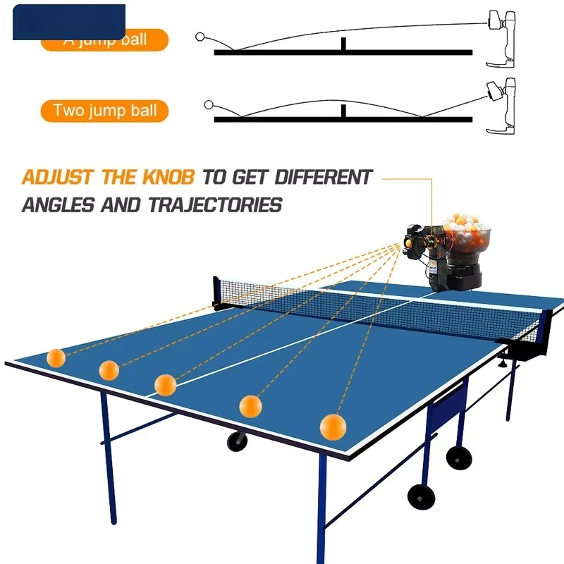 多方向回転機能を備えたピンポンロボット。卓球用自動ボール供給 - Table Tennis Olympics のレビューと価格