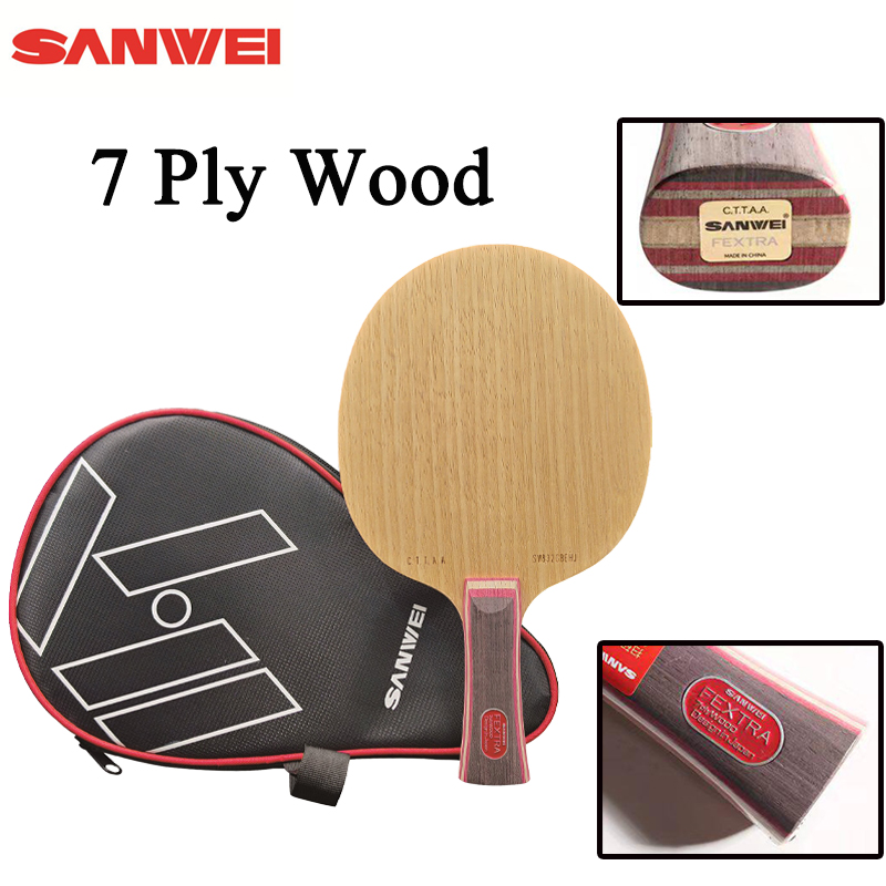 新しいSANWEI FEXTRA 7卓球ブレード7枚合板リム - Table Tennis Racket のレビューと価格