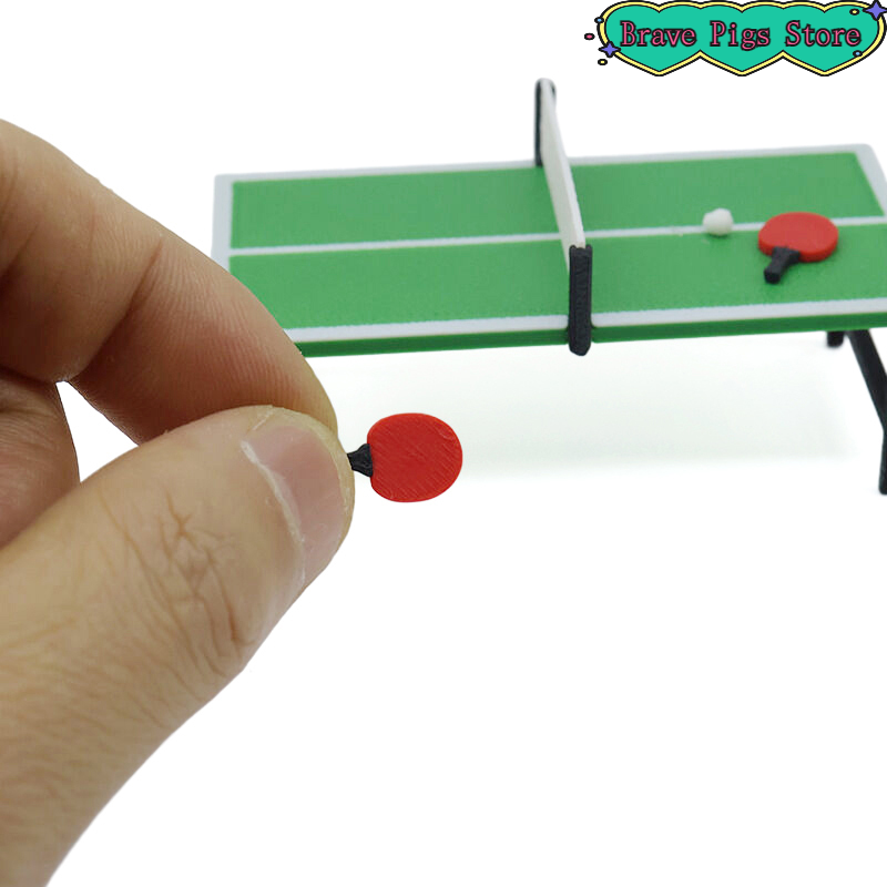 1:12 ミニチュア卓球ラケットモデル卓球テーブル装飾アクセ - Table Tennis Racket のレビューと価格