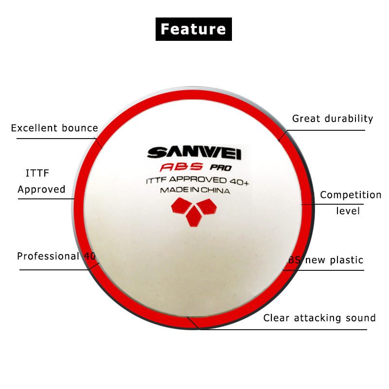 Sanwei abs pro-競技トレーニング用の40つの卓 - Table Tennis Olympics のレビューと価格